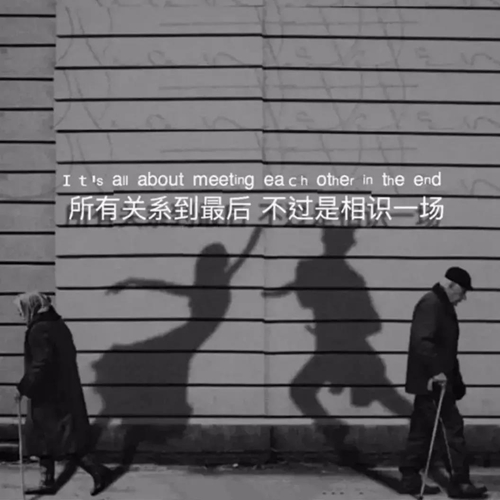 所有关系到最后不过是相识一场图片
