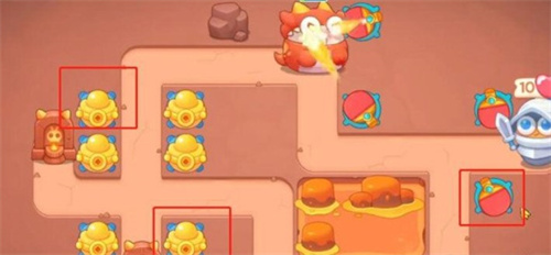 保卫萝卜4饿龙传说47关攻略 图文攻略教程