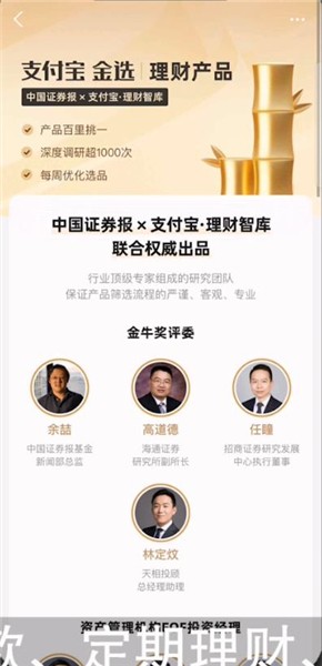 支付宝金选是什么意思