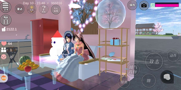 樱花校园模拟器高马尾英文版(SAKURA SCHOOLSIMULATOR)截图1