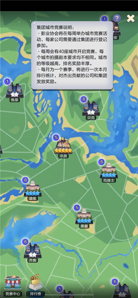 票房大卖王集团城市竞赛攻略