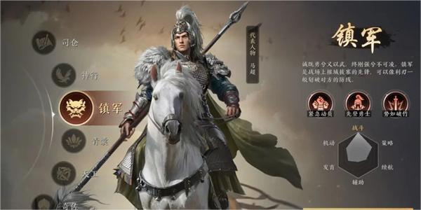 《三国谋定天下》镇军职业介绍