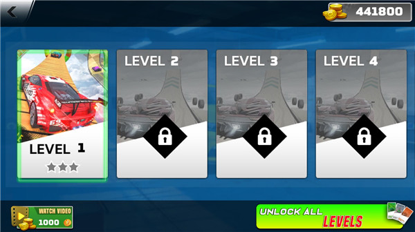 汽车特技疯狂坡道