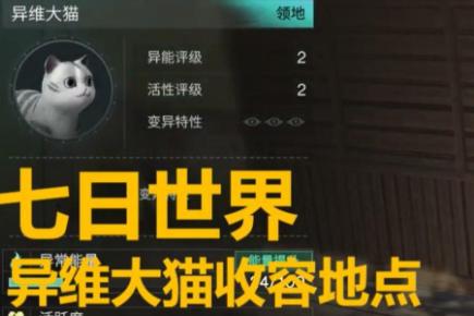 七日世界异维大猫获取方法