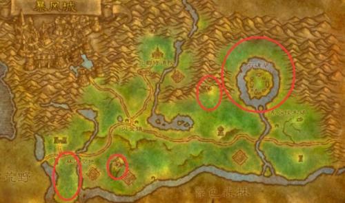 魔兽世界魔纹布刷取位置