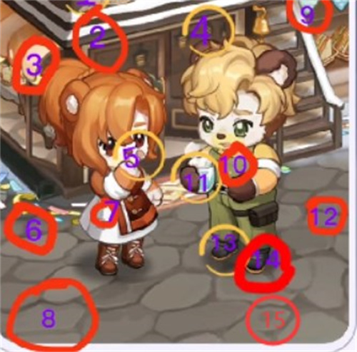 奥比岛手游恋心裁判第三关攻略 找不同一览