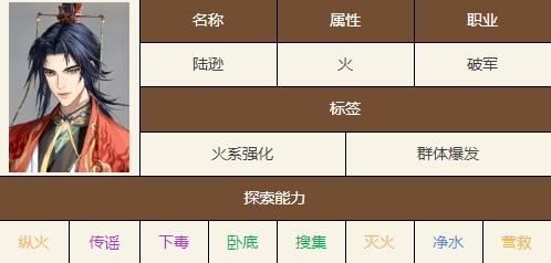 如鸢陆逊技能一览