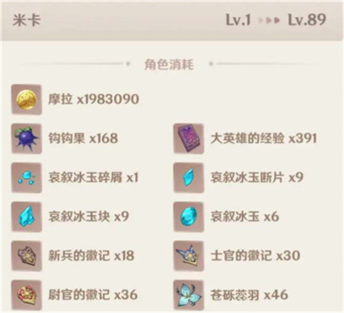 原神米卡突破材料是什么 米卡角色突破材料介绍