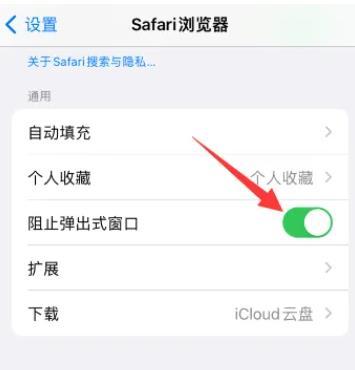 safari浏览器拦截窗口如何解除