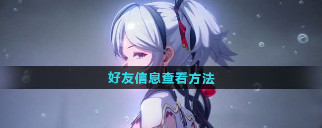 《鸣潮》好友信息查看方法