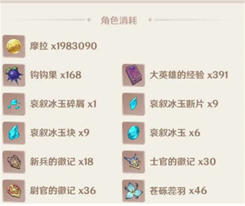 原神米卡突破材料一览