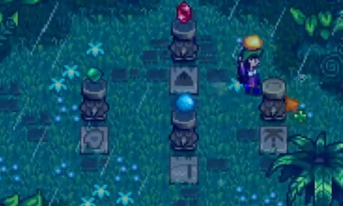 星露谷物语宝石鸟摆放步骤