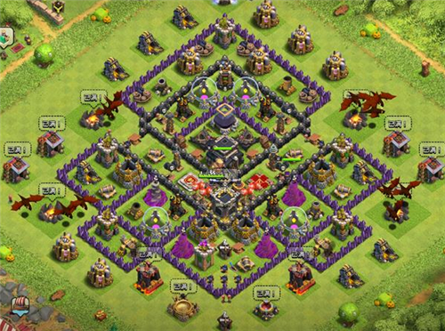 部落冲突9本最强布阵 2023九本最强阵型图