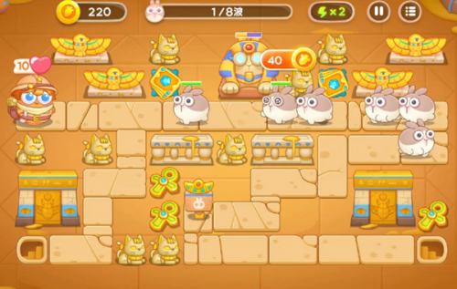 保卫萝卜4法老归来第8关攻略