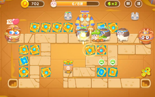 保卫萝卜4法老归来第8关攻略