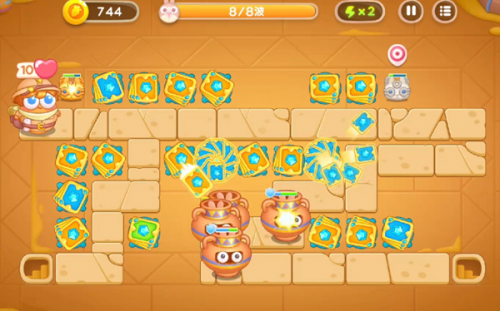 保卫萝卜4法老归来第8关攻略