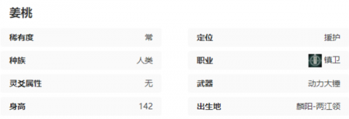 野火流明姜桃技能效果分析