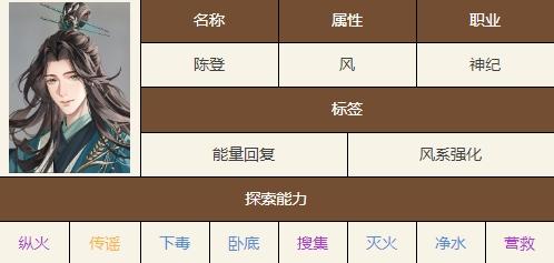 如鸢陈登技能介绍