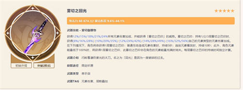 原神妮露武器排行榜 四星五星武器排名