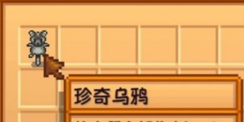 星露谷物语珍奇乌鸦怎么获取