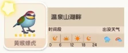 心动小镇黄喉蜂虎位置一览