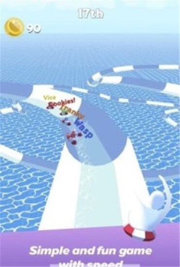 水上乐园滑行大赛