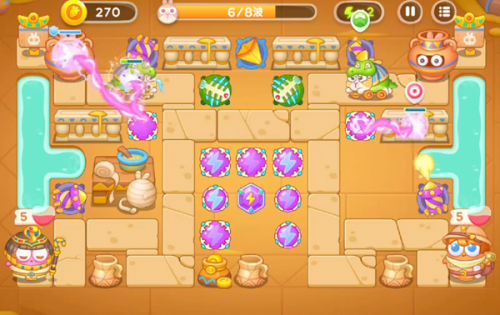 保卫萝卜4法老归来第5关攻略