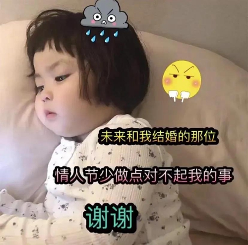 未来和我结婚的那位情人节少做点对不起我的事表情包