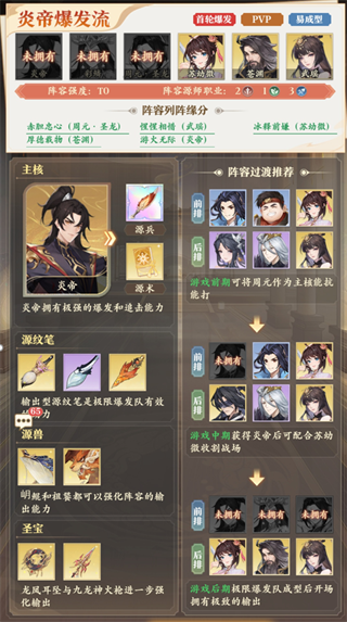 元尊PVP阵容盘点