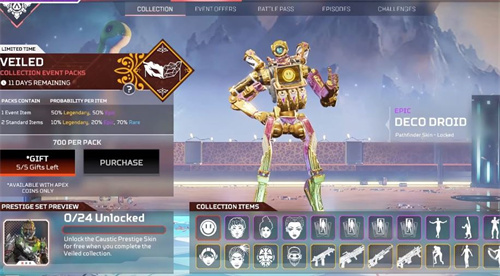 apex英雄侵蚀威望皮肤多少钱 屁男威望皮肤价格介绍